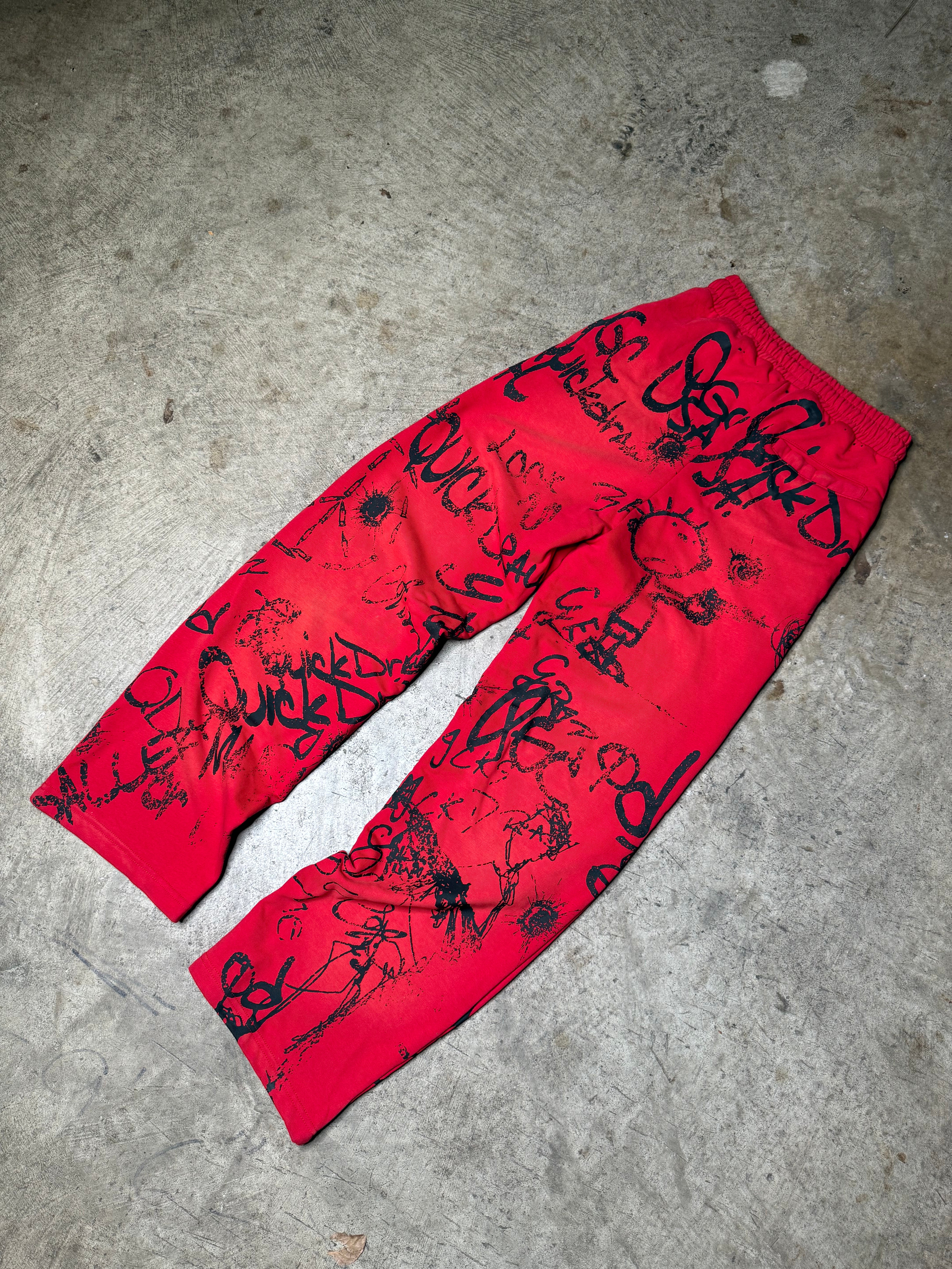 'RedLine' Graffiti Sweats