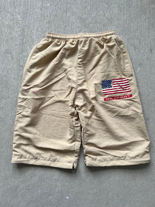Convertible USA Track Pants "Sand Dune"